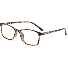 ANRRI Non Prescription Glasses for Women Clear Lens Classic Square Tortoise Frame Eyewear Men