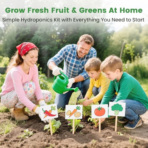Image of 241Pcs Hydroponic Pods Kit, Compatible with AeroGarden, Grow Anything with 120Grow Sponges, 120Labels & 1 Tweezers, Indoor Hydroponic Supplies for Vegetables Herbs Lettuce