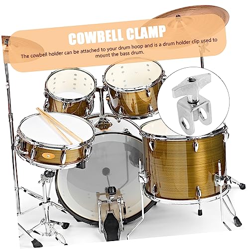 FAVOMOTO 5pcs Ajustable Soporte de Cowbell para Baterías Soporte Firme para Instrumentos de Percusión miniatura 2