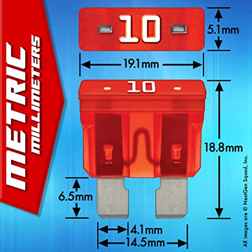 Biofuse 12 Awg Standard Ato Quick Tap Kit: 2 Add-A-Circuit Car Fuse Tap Adapters, 2 Each (10A 20A) Regular Fuses, 4 Zip Ties, Fuse Puller (Blade Group: Ato, Atc, Ats, Apr) #TOP6