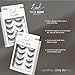 KISS Lash Couture Faux Mink False Eyelashes Multipack, ‘Jubilee’, 10mm, Multiple Lengths, Reusable, Cruelty Free, Vegan, Exclusive Knot-Free Lash Band, 4 Pairs