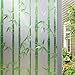 Produktbild ERIC.LI 3D Fensterfolie Selbstklebend Dekorfolie Sichtschutzfolie Statisch Haftend Milchglasfolie Anti Uv Für Büro Badezimmer Schlafzimmer Undurchsichtige Fensterfolie Bambus 50X200Cm