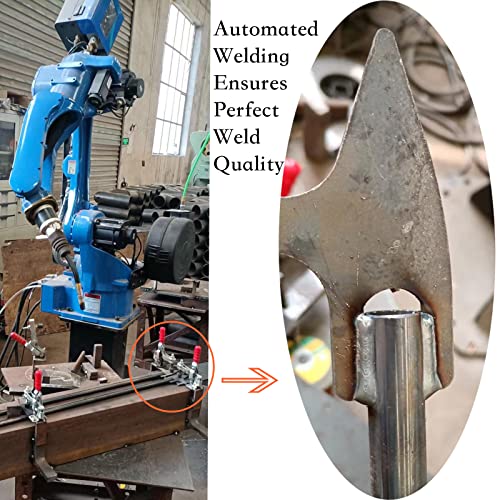 Stecoeico Fire Poker Fireplace Poker, 47 Inches Extra Long Sturdy Fire Pit Fireplace Poker. One Piece Fire Poker. Excellent Workmanship Campfire Poker, Hollow Core For Air Blowing Fire Poker. #TOP4