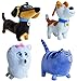 Secret Life of Pets - Set di 4 portachiavi con clip in peluche o portachiavi con MAX Buddy Chloe GIDGIT