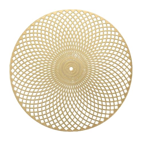 Set de table doré géométrique 38 cm (lot de 2) pour cuisine - 7