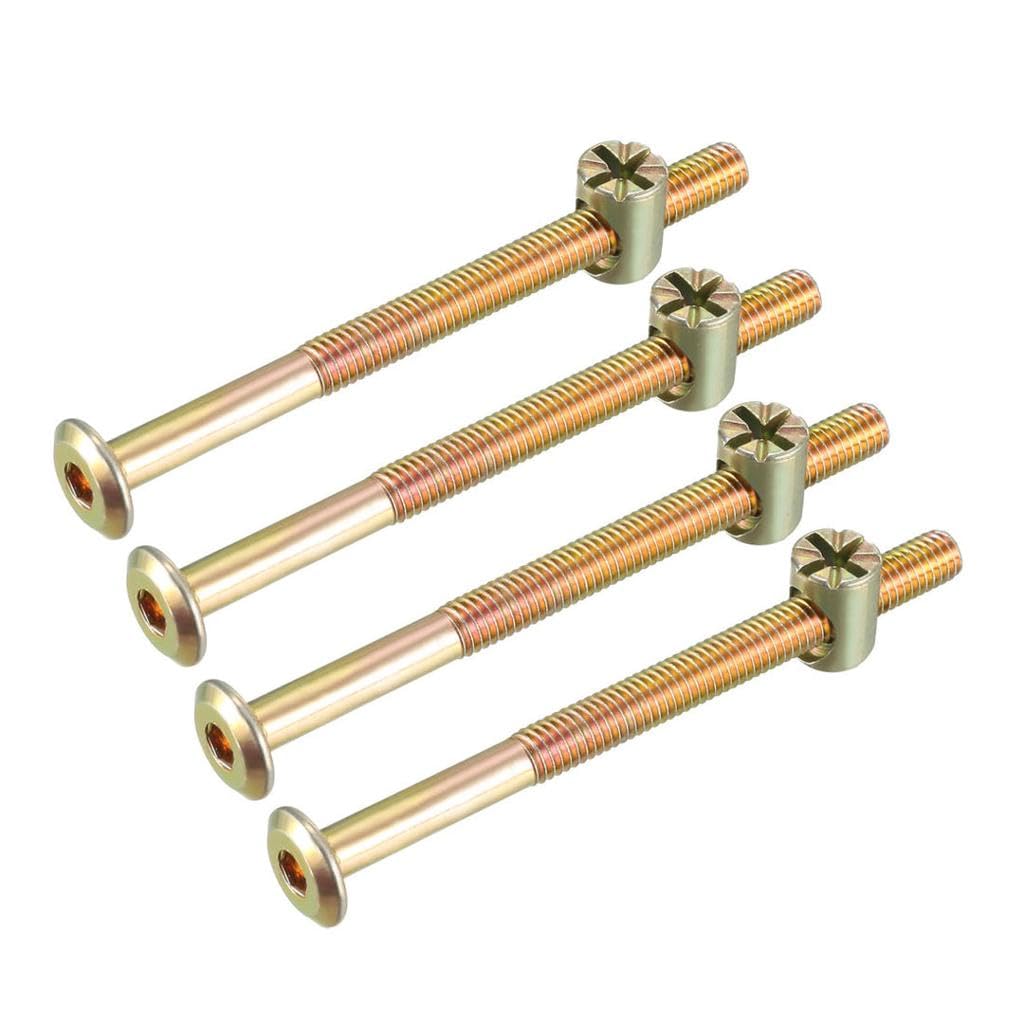 Barrel Nuts & Bolts, Cross Dowel Furniture Fasteners, 10 Sets Tech Team