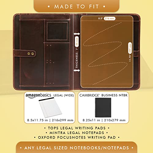 Leather Portfolio Organizer Folio Leather Padfolio Portfolio Binder Portfolio Folder Leather Portfolio For Men Women Business Notebook Cover Resume Folder Legal Pad Portfolio Notebook Holder - Elizo #TOP2