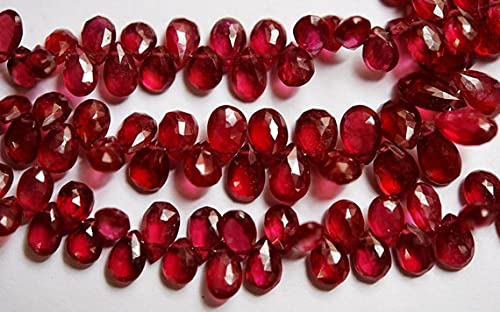Saphir rose briolettes poire pour sublimer vos bijoux de mariage faits main