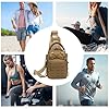 Sac Bandoulière Homme - Sac De Poitrine Pour Voyage Et Randonnée | Élégant Résistant à l'Eau pour Randonnée Sports Extérieurs Vélo Course Festival Salle de Sport Camping #3