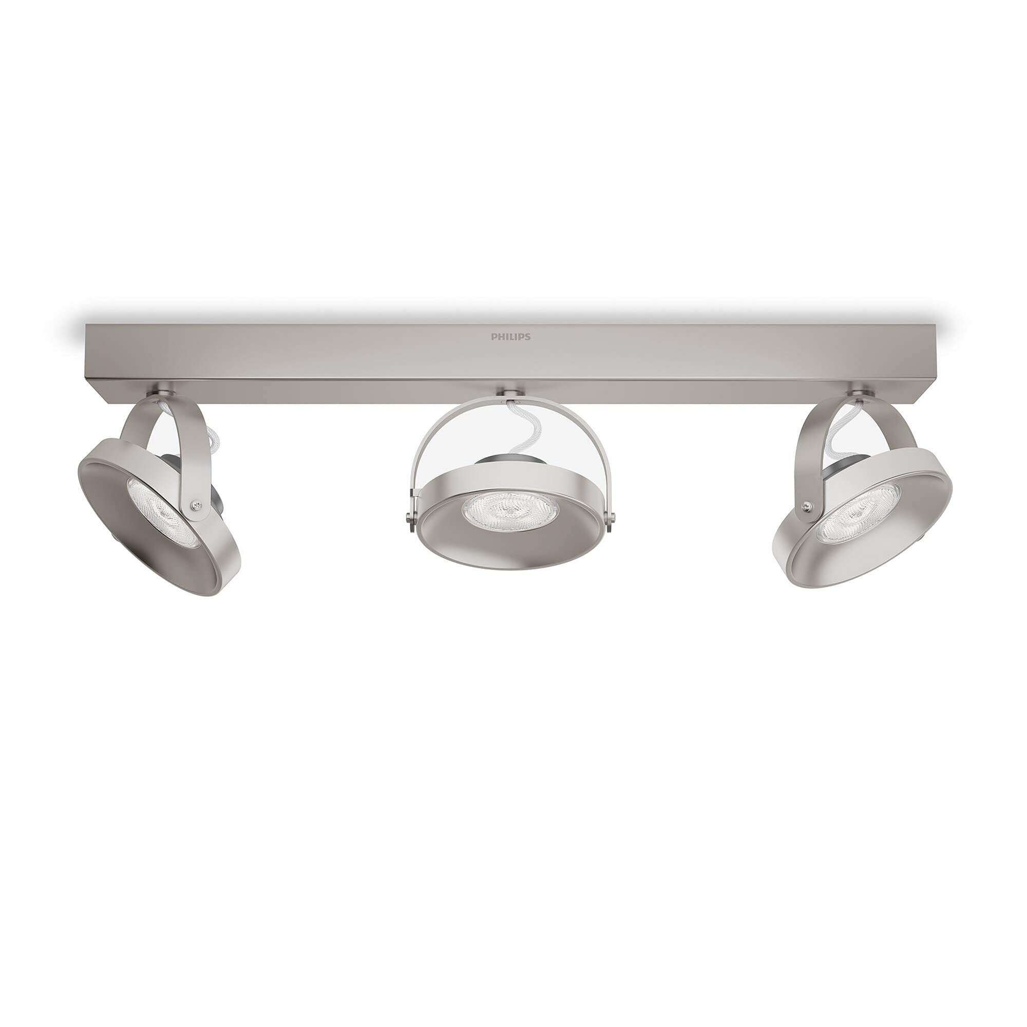 Philips myLiving 5331716 reflektor LED 3-punktowy metal 4,5 W stal szlachetna szczotkowana