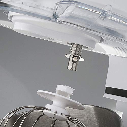 Sinbide Küchenmaschine Knetmaschine 1500W/800W mit 4L Edelstahlschüssel Rührbesen, Knethaken, Schlagbesen, Spritzschutz… – Bild 6