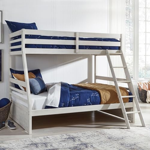 Image of Signature Design by Ashley Twin Over Full Bunk Bed, Antique White