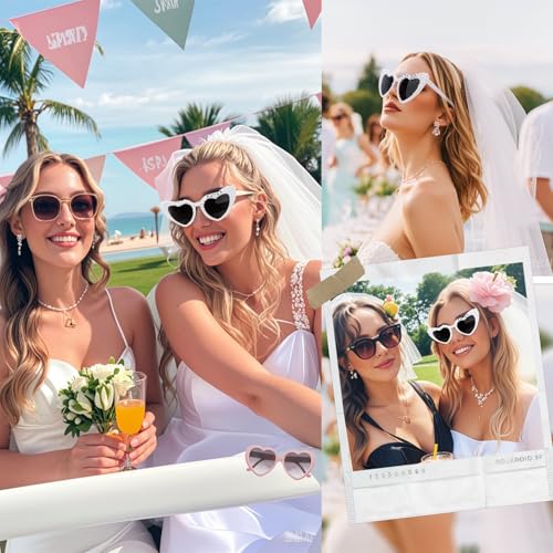 Jaciya Bride Sunglasses for Wedding, Bridal Accessories Bachelorette Party Favors Bridal Gifts3