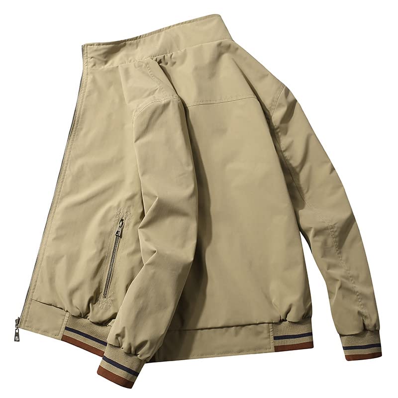 Spring Mens Bomber Jackets Fashion Men Outwear Windbreaker Stand Collar Jacket Man Slim Baseball Clothing3