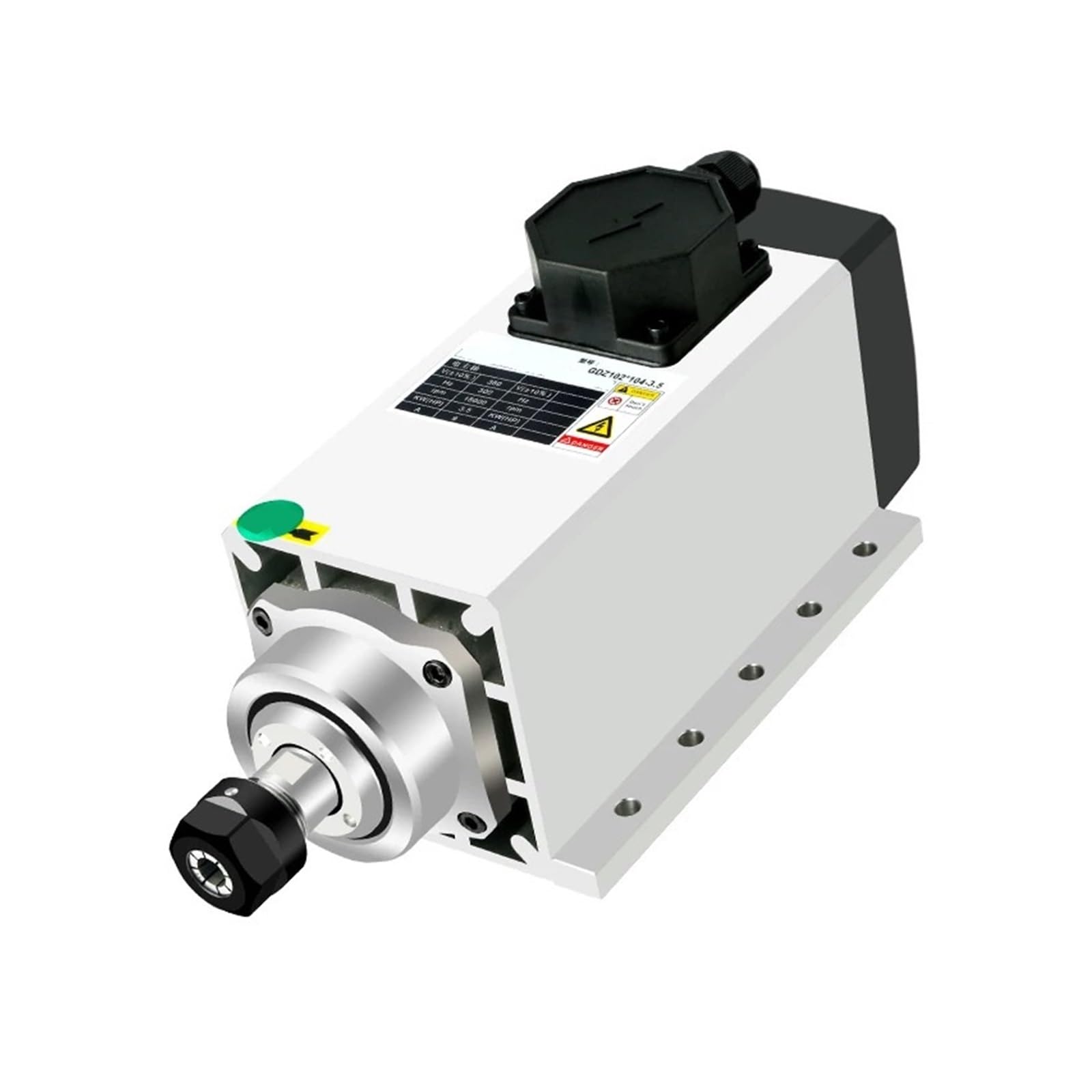 CNC Air Cooled Square Spindle Motor 2.2KW 3.5KW ER20 ER25