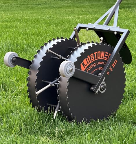 K.D STONEDGE Patented Rolling Lawn Coring Aerator Yard...