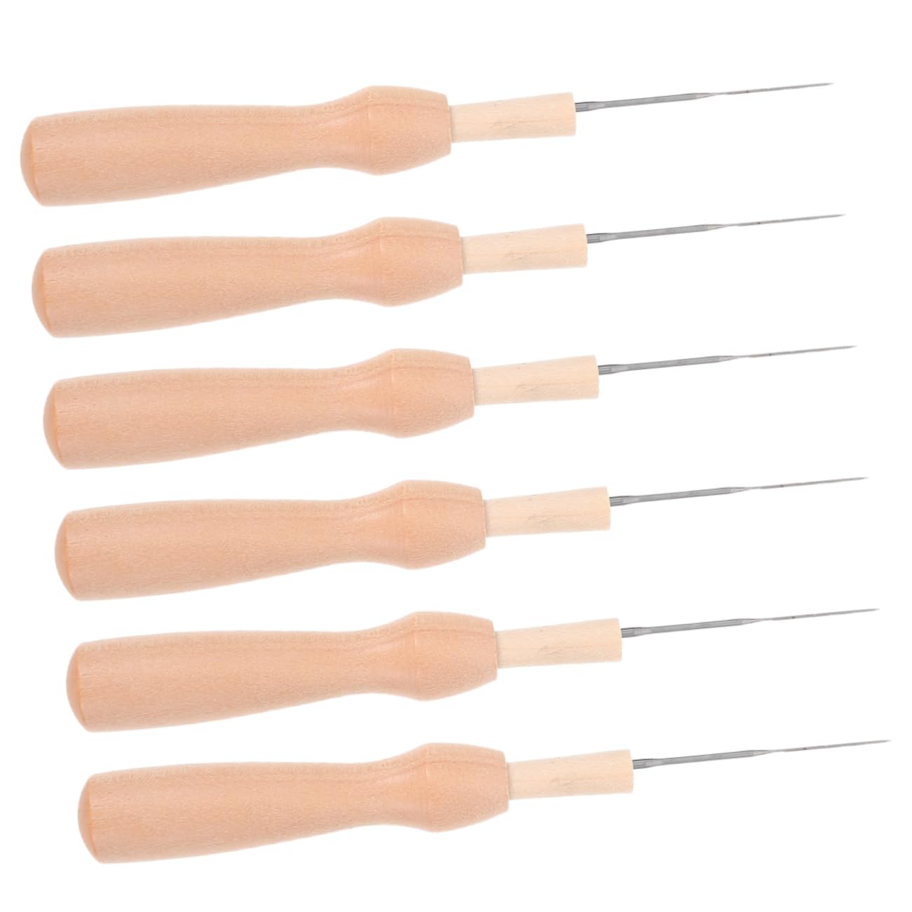 OSALADI 6Pcs Needle Felting Needles for DIY Crafting Ergonomic Handle Durable Starter Tools for Wool Felting and Embroidery Projects