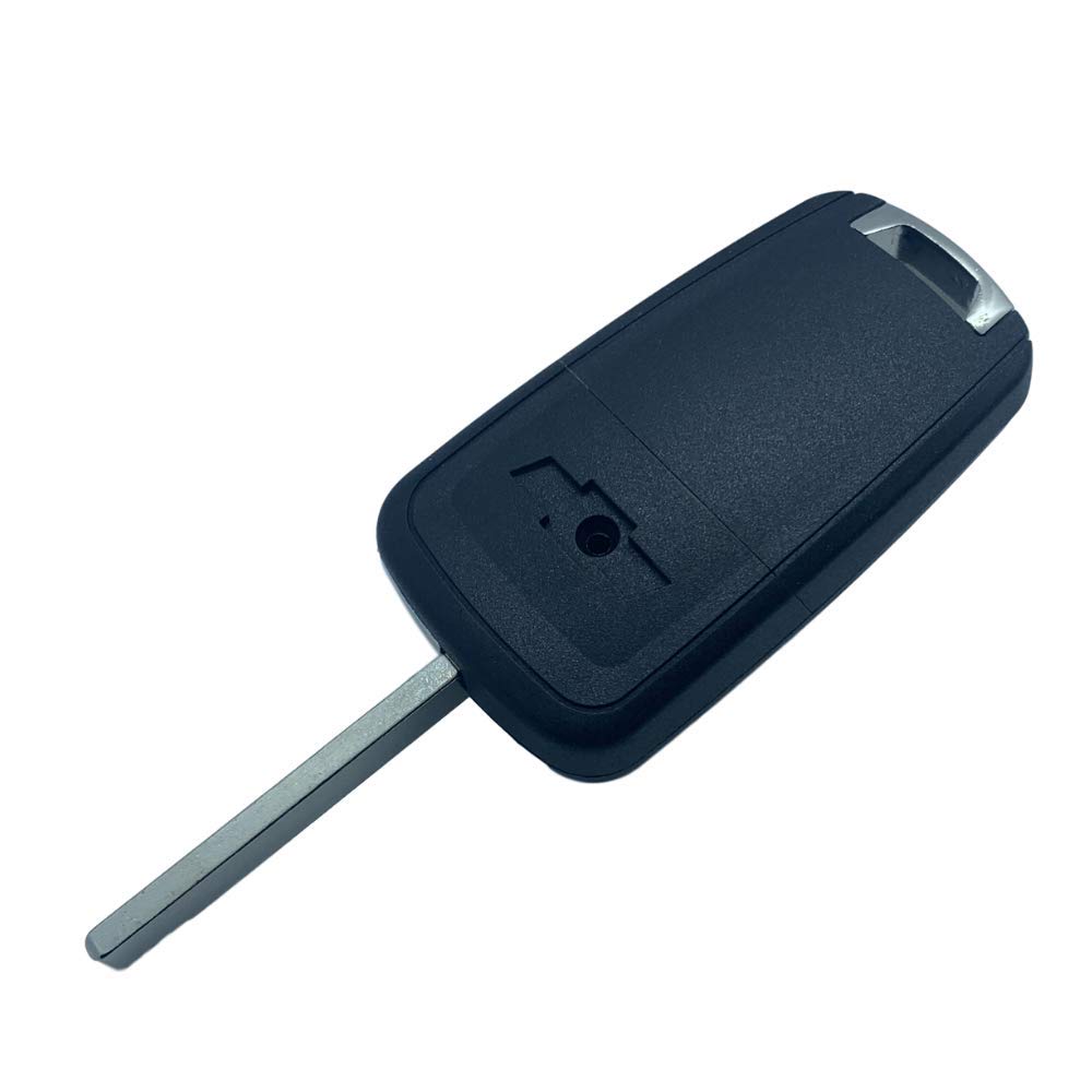 JONGO - Etui na klucze z wymiennym ostrzem kompatybilne z Chevrolet Aveo (2011-15), Cruze (2008-14), Orlando (2011-15) i Spark (2015) | Pilot zdalnego sterowania kluczykiem z 2 przyciskami