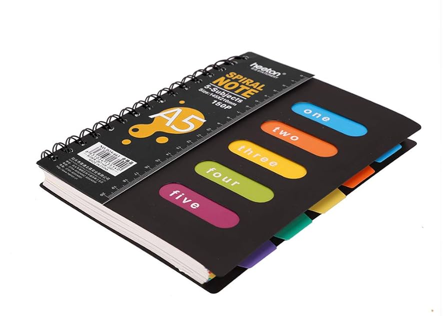 りん様 その5／A4size Amazon | ノート 5山 インデックス付き リングノート A4/A5/B5 3