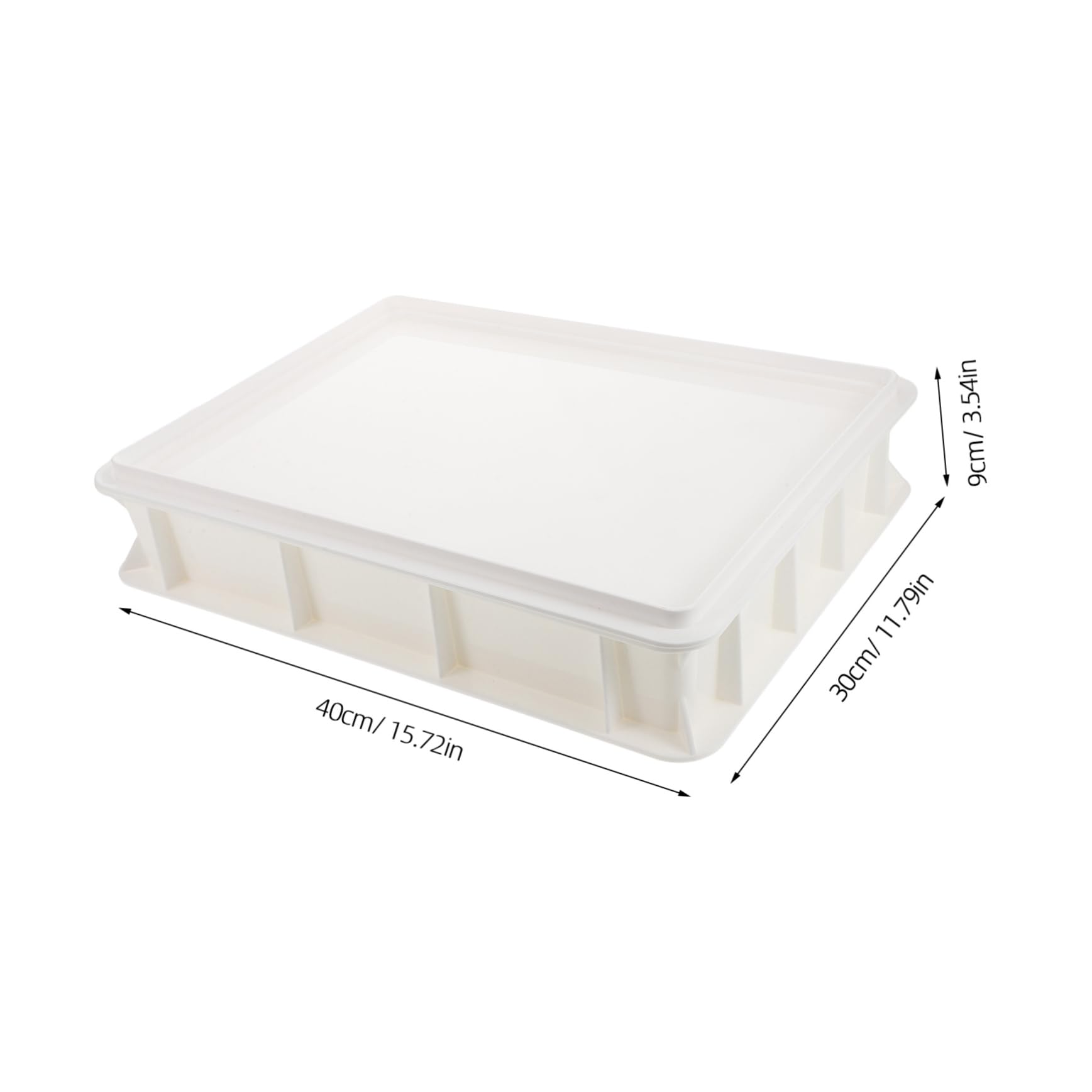 DECHOUS Dough Proofing Box Pizza Dough Storage Box Commercial Grade Material Stackable Design Easy to Cle