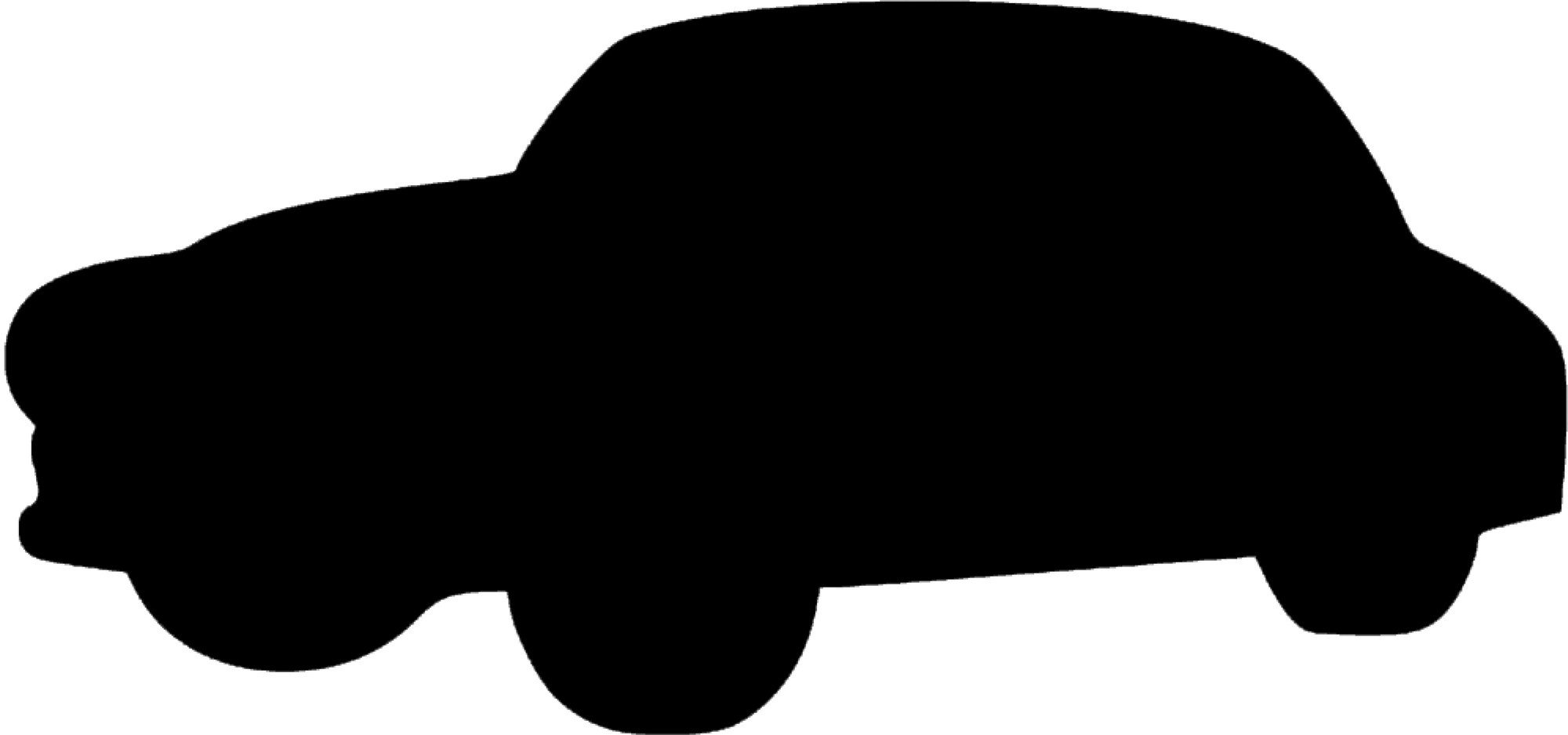 Securit Silhouette CAR Wall Chalkboard, Includes One Liquid Chalk Marker, Black, FB-CAR