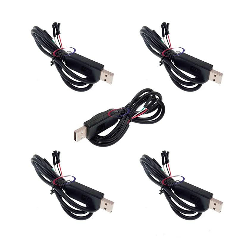 Reland Sun5pcs PL2303 PL2303HX USB to TTL Cable 4 Pin RS232 Module USB Serial Cable