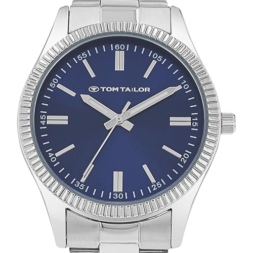 Tom Tailor Armbanduhr mit Metallband für Herren, Silber, wasserdichte 3 bar, Geschenkidee, kommt in Uhren Geschenkbox, 2100728 – Bild 6