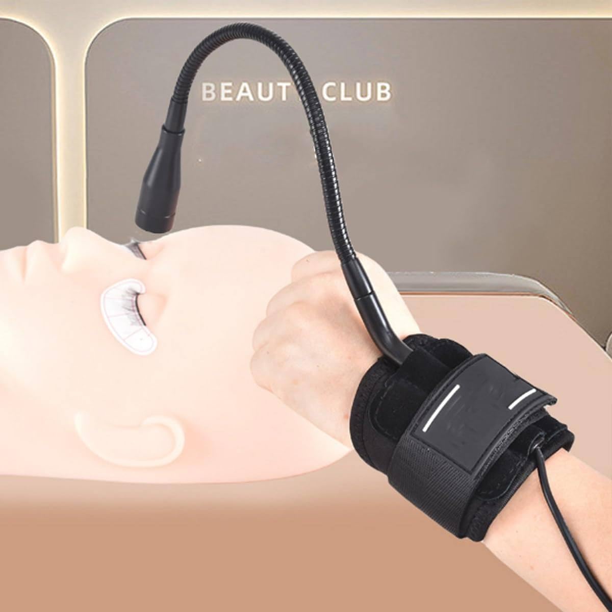 LáMpara De MuñEca Uv Led De 5 W, LáMpara De Curado De Pegamento Uv Para ExtensióN De PestañAs, LáMpara De UñAs Uv Con Parche Para Ojos Y Gafas, Interruptor De Pie, Cuello De Cisne Flexible