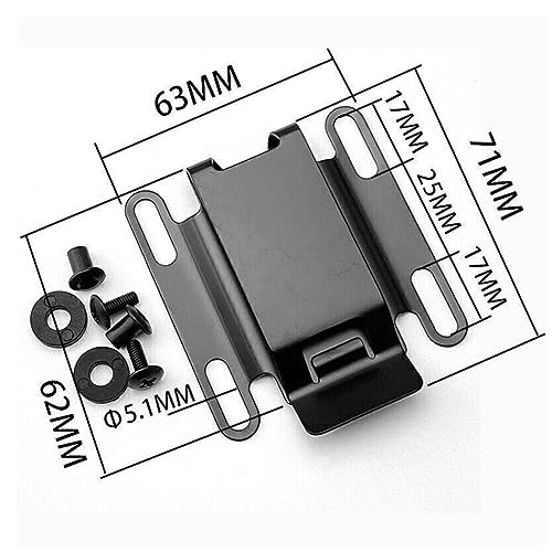 TEAMWILL K Clipe de bainha para aço inoxidável Kydex Clip universal faca bainha clipe de cintura (2