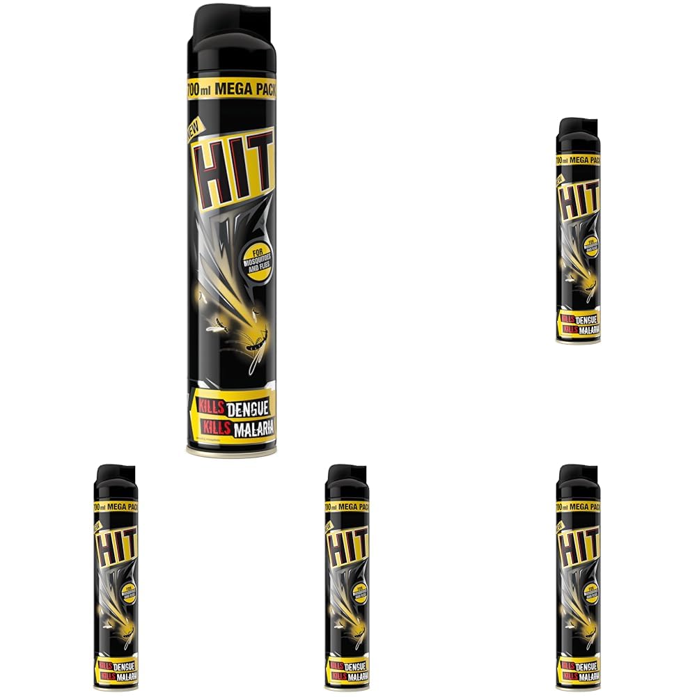 Hit Flying Insect Killer - Mosquito & Fly Killer Spray (700Ml) | Instant Kill | Protection From Dengue & Malaria, Pack Of 5
