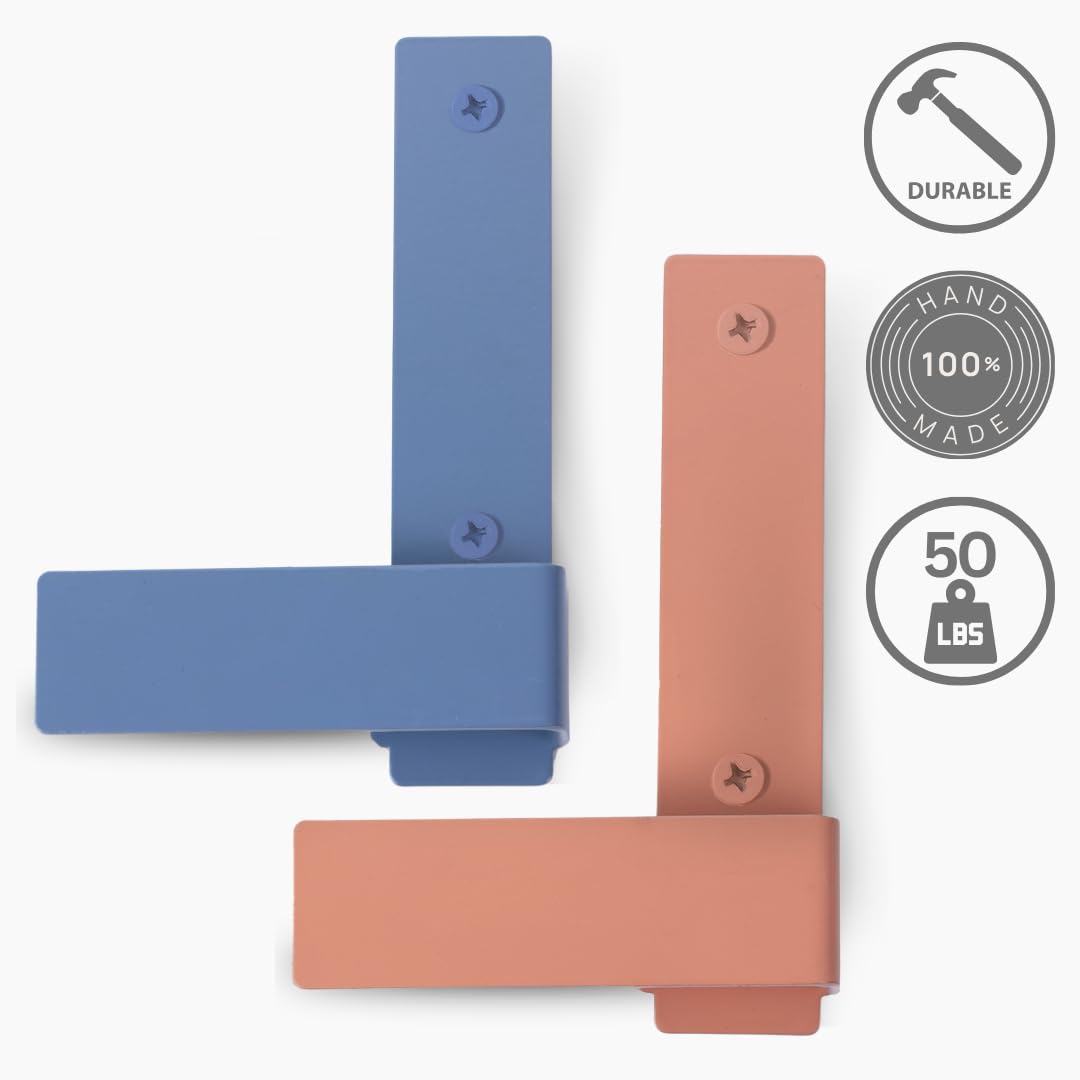 Elegante juego de ganchos de pared: 2 elegantes soportes de pared decorativos de un solo gancho para colgar abrigos, ropa, toallas, mochilas y sombreros. Ganchos modernos y resistentes para