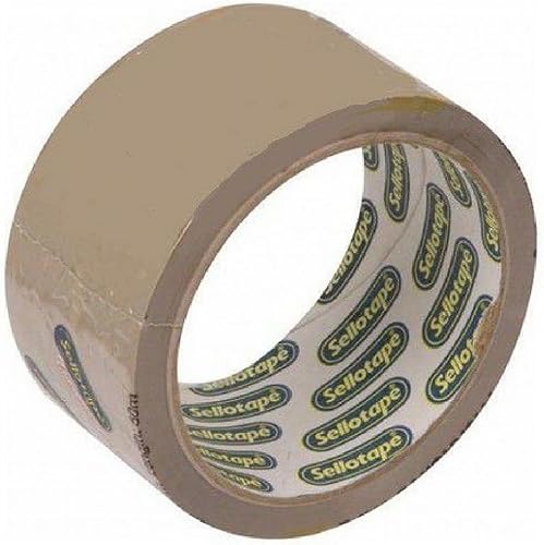 Sellotape PTB4850 Packaging Tape Buff Roll, Beige, 48mmx50m