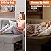 GAOMON Sofa Bed, 84 Inch Sleeper Sofa with Reversible Storage Chaise, Linen Fabric L Shaped Couch with 2 Charging Ports, Pull Out Couch with 2 Storage Armrest and 2 Cup Holders, Light Gray