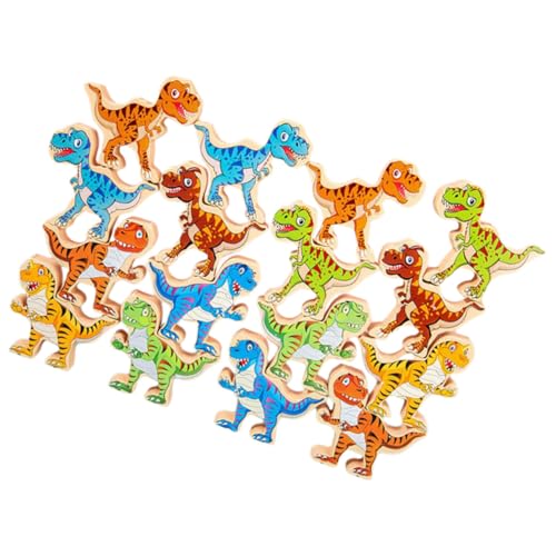 Jouet dinosaure en bois Toyvian d'équilibre éducatif pour le développement des enfants