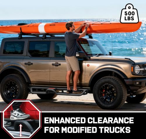 Image of COMNOVA Two-Stairs Running Boards for 2021-2026 Ford Bronco 4 Door SUV