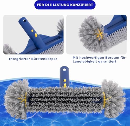 PooLiFE 12,5\ Poolbürste Mit Runden Enden