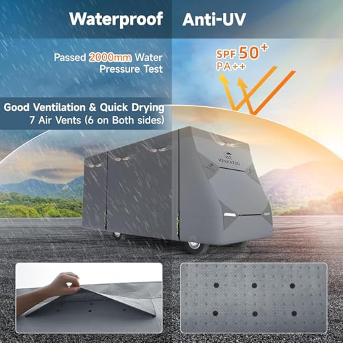 Image of VINPATIO Class C RV Cover Fits 29-32ft, Waterproof Class C Motorhome Cover