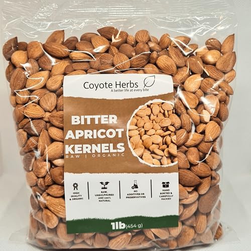 Bitter apricot kernels 454g/ 16 oz Raw Seeds, Premium bitter Almonds - Rich in Natural Vitamin B17 — view 5