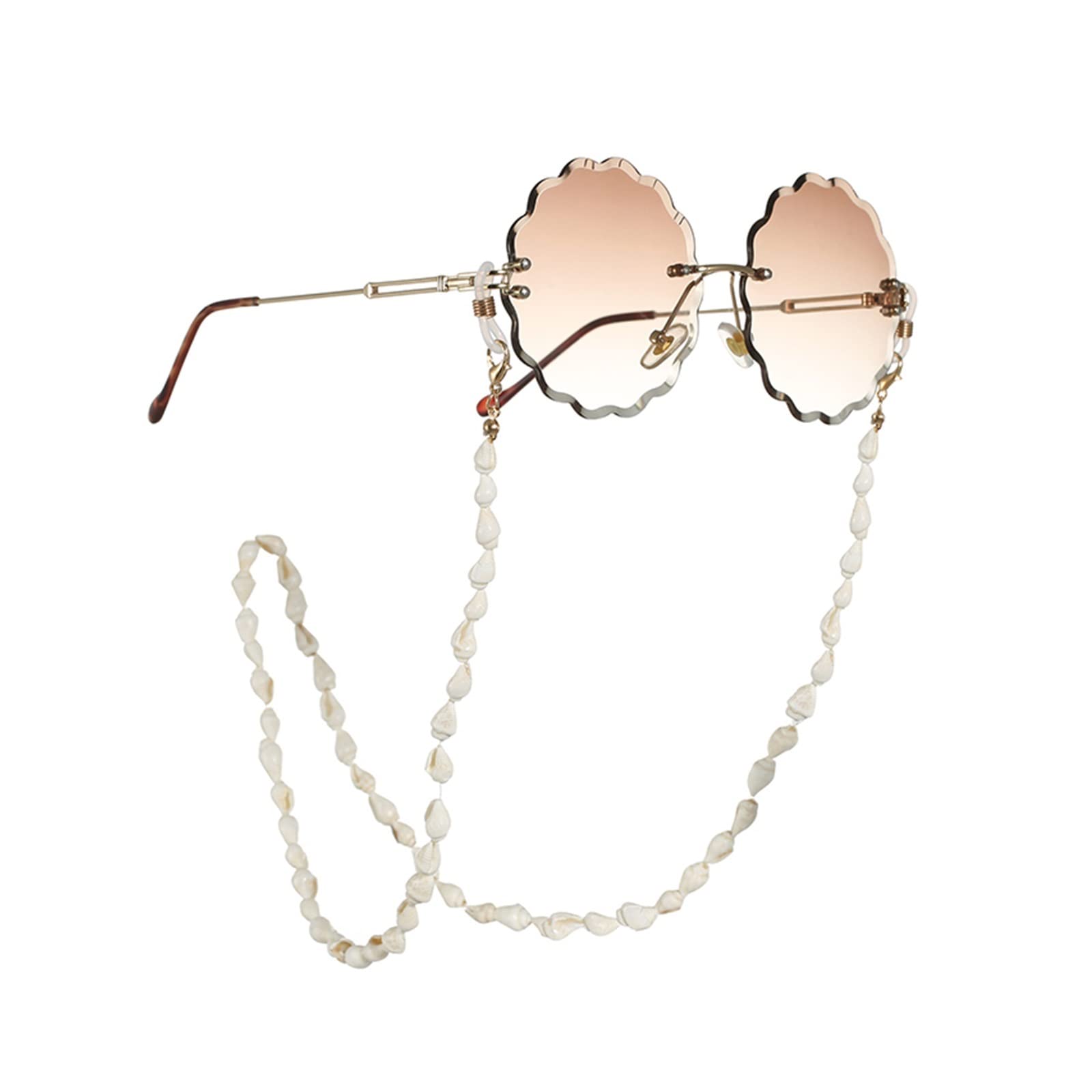 Cadena para gafas de lectura, gafas de sol, soporte de cordón, correa para el cuello, collar de cuerda para gafas