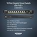 NETGEAR S350 Series 8-Port Gigabit PoE+ Ethernet Smart Managed Pro Switch with 2 SFP Ports| 55W Fanless Desktop| Technical Phone and Chat Support (GS310TP)