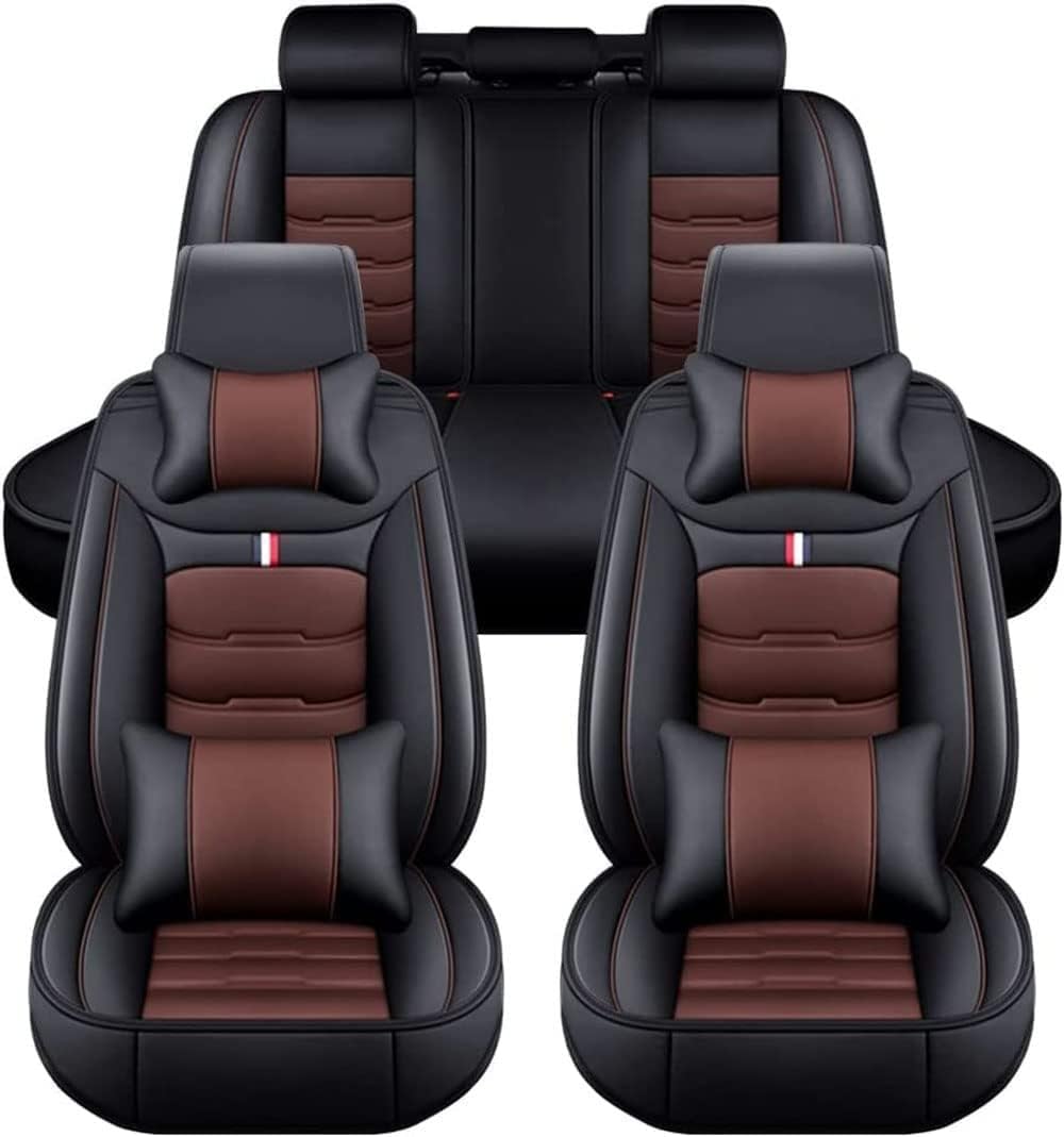Mauxpiao C Ar Seat Overs Full Set For Hyundai Ioniq Hybrid 2016 2019 Leather Front And Rear Seat Ushion Set Waterproof Breathable Accessories 5 Seats Universal Fit/C/Luxurious Set