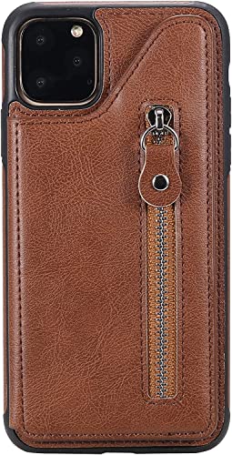 Étui cuir iPhone 12 Pro Max antichoc à fermeture éclair idéal pour vos sorties sans sac
