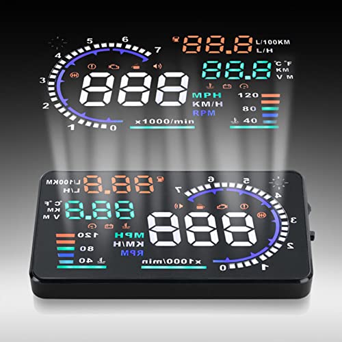 Car Headup Display pantalla grande 5.5'' OBD II miniatura 3