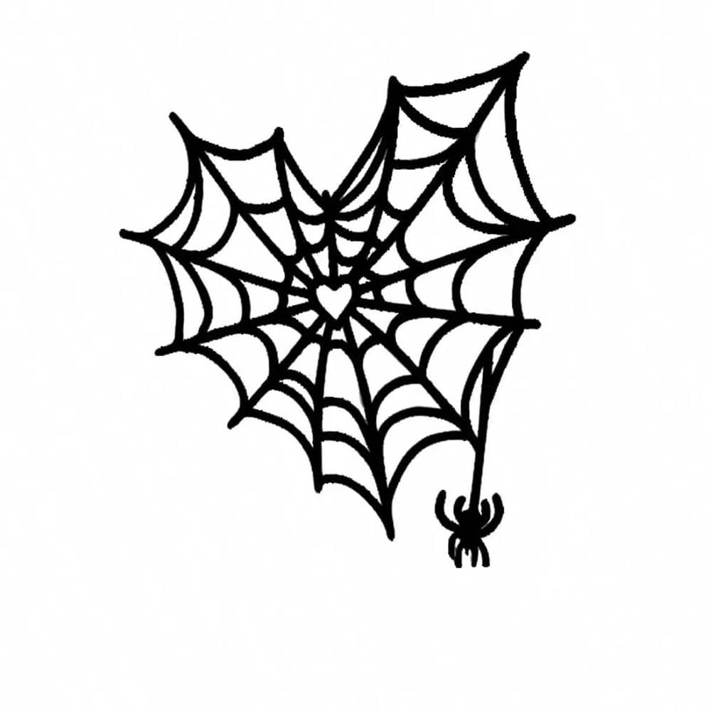 Spider Web Decal Stickers for Cars Laptops Cups Car Window Permanent(Black)