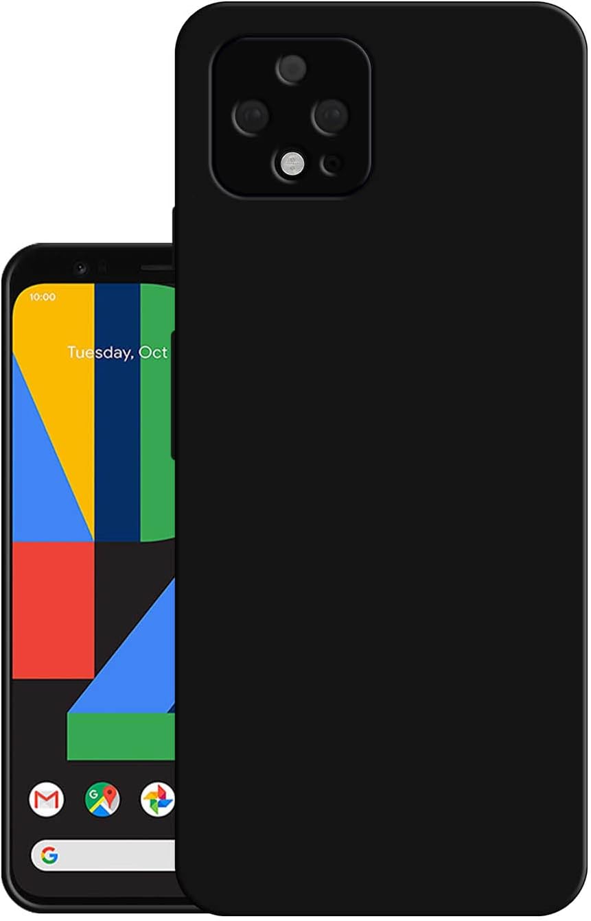 Exclusive Matte Finish Soft Back Case Cover for Google Pixel 4 - Black