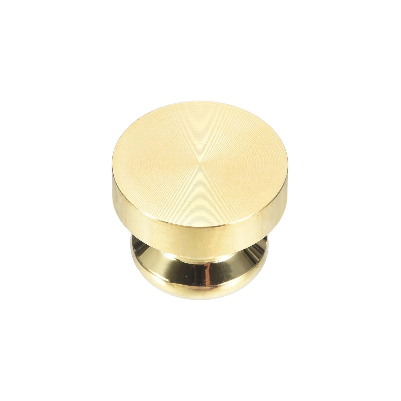 PATIKIL 18mm Blank Wax Seal Stamp, Round Sealing Wax Stamp Vintage Retro Brass Head for Envelope Invitation Cards Wedding Greeting Gift Decor Party Accessories, Gold