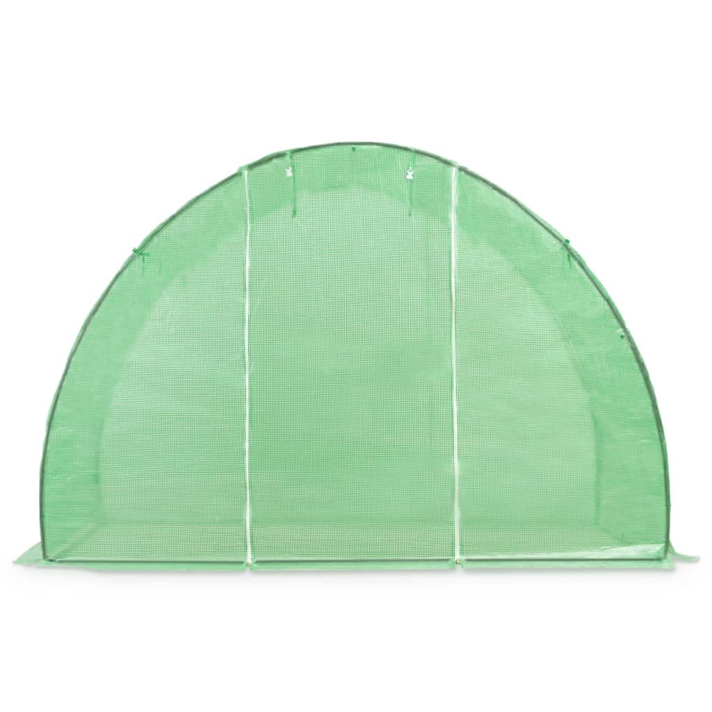 Serra da 4,5 m², 300 x 150 x 200 cm, con robusto telaio in acciaio, 2 finestre di ventilazione, porta, copertura resistente alle intemperie, ideale per giardino, piante, verdure, erbe, fiori