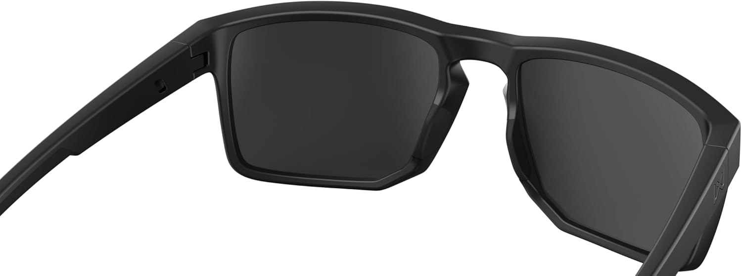 Wiley X WX Founder Sunglasses Safety Glasses for Men Shatterproof UV Eye Protection for Combat, Shooting Captivate Grey Lenses Matte Black Frames