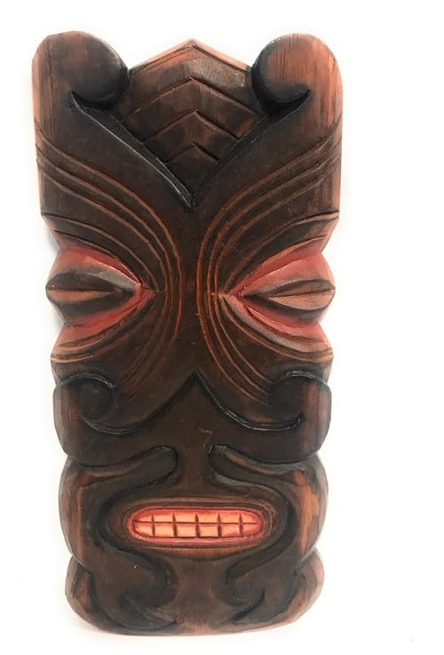 TIKI SHIELD 12" - TIKI MASK WALL PLAQUE DECOR