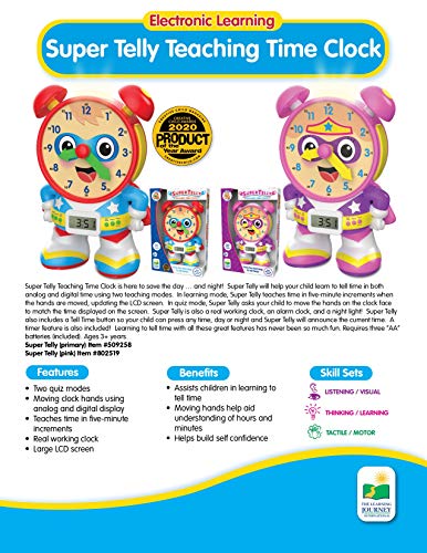 The Learning Journey 509258 Super Telly Teaching Time Clock thumb #5